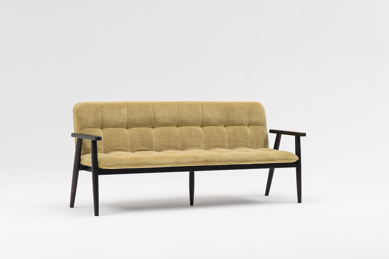Squarez Sofa mit 2 Sitzer - Eschenholz - 130 x 60 x 88 cm - WohnenRoyal